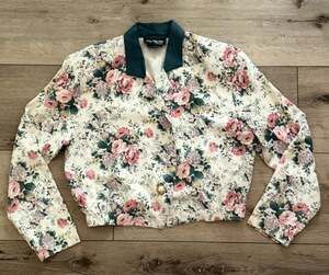 By Choice Sport Floral Cropped Jacket — Medium, Made in USA
